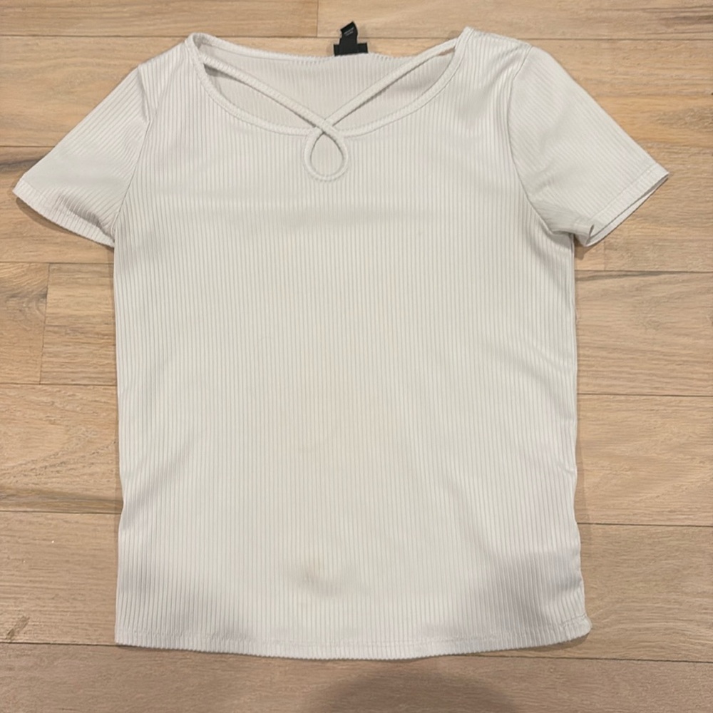 Art Class White Keyhole Tank